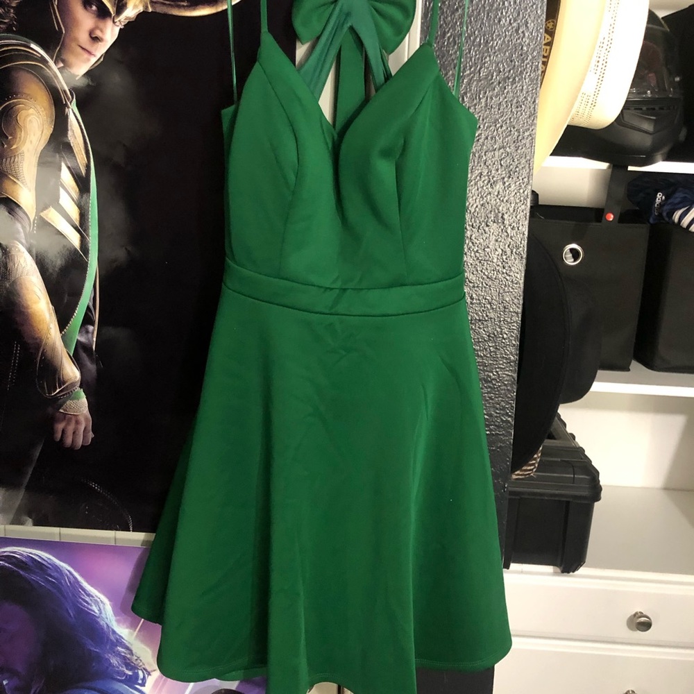 Homecoming dress with pockets.